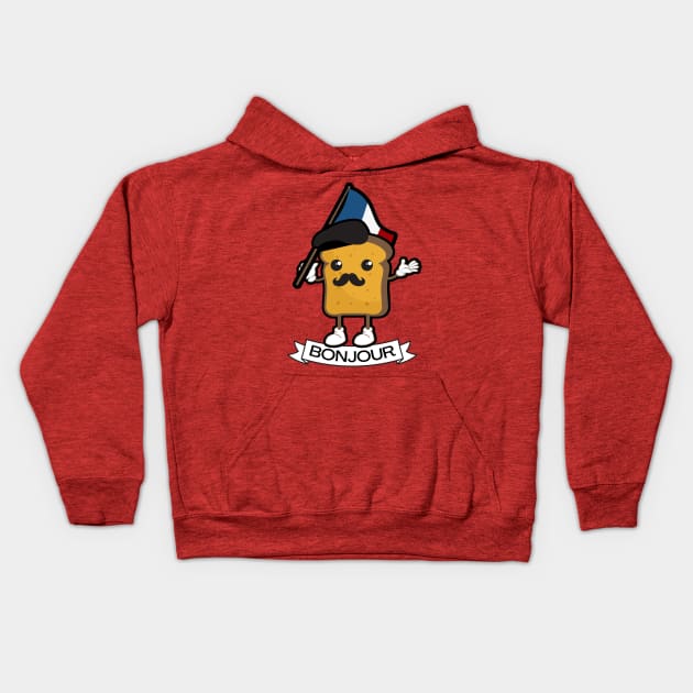 French Toast Kids Hoodie by FullOnNostalgia